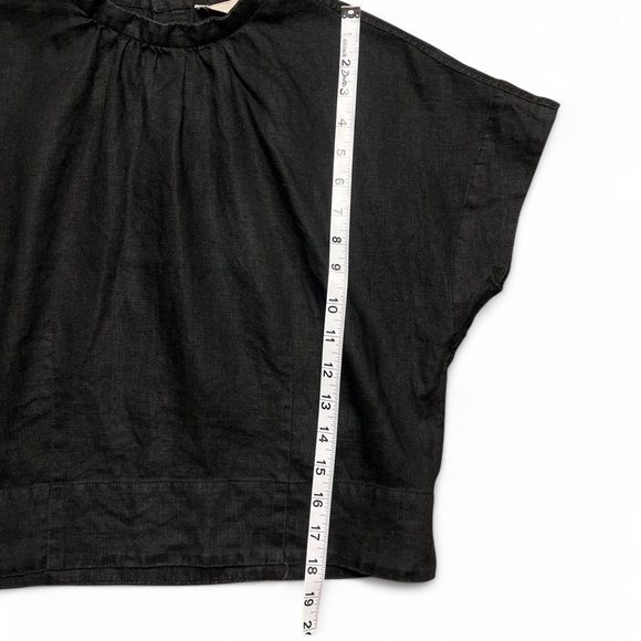Black Everlane 100% linen mock neck top! - Picture 6 of 6